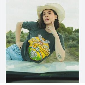 Green and Yellow Graphic Short Sleeve Tee